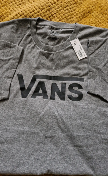Men’s grey heather Vans Classic T-Shirt, Large