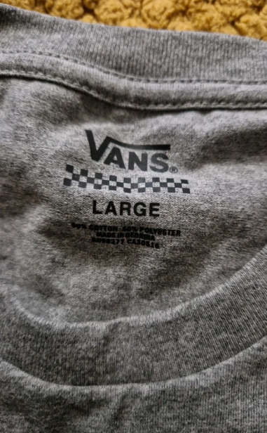 Men’s grey heather Vans Classic T-Shirt, Large