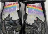 Black patent mary jane school shoes