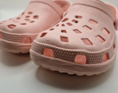 Princess Stardust pink moulded EVA clogs