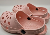 Princess Stardust pink moulded EVA clogs