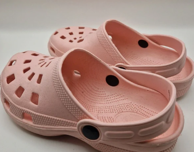 Princess Stardust pink moulded EVA clogs
